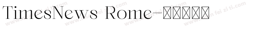 TimesNews Rome字体转换